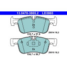 Bremsbelagsatz, Scheibenbremse ATE Ceramic 13.0470-3865.2