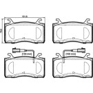 Brembo | Bremsbelagsatz, Scheibenbremse | P 23 185