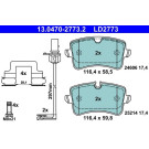 13.0470-2773.2 Bremsbelagsatz, Scheibenbremse ATE Ceramic