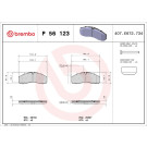 Brembo | Bremsbelagsatz, Scheibenbremse | P 56 123