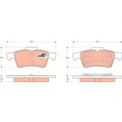 TRW Bremsbelagsatz, Scheibenbremse COTEC GDB1469