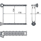 AH 272 000S Wärmetauscher, Innenraumheizung BEHR AH 272 000S Wärmetauscher, Innenraumheizung BEHR