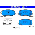 ATE | Bremsensatz, Scheibenbremse | 13.0460-5776.2, 24.0118-0151.1