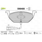 Valeo | Bremsbelagsatz, Scheibenbremse | 598408