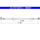 24.3727-0421.2 Seilzug, Feststellbremse