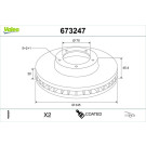Valeo | Bremsscheibe | 673247