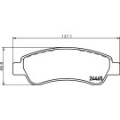 Hella Pagid | Bremsbelagsatz, Scheibenbremse | 8DB 355 012-911