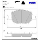 Delphi Bremsbelagsatz, Scheibenbremse LP1804