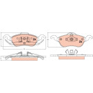 GDB1358 Bremsbelagsatz, Scheibenbremse COTEC GDB1358 Bremsbelagsatz, Scheibenbremse COTEC