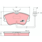 GDB1367 Bremsbelagsatz, Scheibenbremse COTEC GDB1367 Bremsbelagsatz, Scheibenbremse COTEC