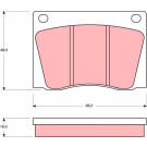 TRW | Bremsbelagsatz, Scheibenbremse | GDB531