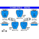 13.0460-2700.2 Bremsbelagsatz, Scheibenbremse