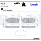 Delphi | Bremsbelagsatz, Scheibenbremse | LP2148 Delphi | Bremsbelagsatz, Scheibenbremse | LP2148