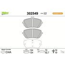 Valeo Bremsbelagsatz, Scheibenbremse ESSENTIAL 302549