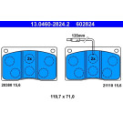 13.0460-2824.2 Bremsbelagsatz, Scheibenbremse