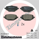 Zimmermann | Bremsbelagsatz, Scheibenbremse | 26468.150.2