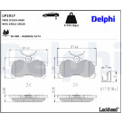 Delphi | Bremsbelagsatz, Scheibenbremse | LP1917