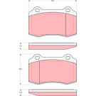 GDB1537 Bremsbelagsatz, Scheibenbremse GDB1537 Bremsbelagsatz, Scheibenbremse