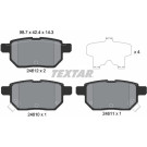 Textar | Bremsbelagsatz, Scheibenbremse | 2461001