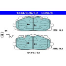 Bremsbelagsatz, Scheibenbremse ATE Ceramic 13.0470-5678.2
