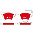 GDB1651DTE Bremsbelagsatz, Scheibenbremse DTEC COTEC GDB1651DTE Bremsbelagsatz, Scheibenbremse DTEC COTEC