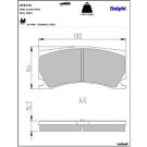 Delphi Bremsbelagsatz, Scheibenbremse LP3174 Delphi Bremsbelagsatz, Scheibenbremse LP3174