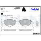 Delphi | Bremsbelagsatz, Scheibenbremse | LP1721 Delphi | Bremsbelagsatz, Scheibenbremse | LP1721