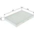 BOSCH 1 987 435 103 Innenraumfilter FILTER+pro