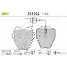 Valeo | Bremsbelagsatz, Scheibenbremse | 598992