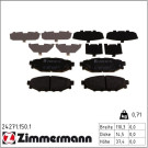 Zimmermann Bremsbelagsatz, Scheibenbremse 24271.150.1