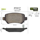 Valeo | Bremsbelagsatz, Scheibenbremse | 872417