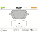 Valeo Bremsbelagsatz, Scheibenbremse ESSENTIAL 302551