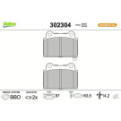 302304 Bremsbelagsatz, Scheibenbremse ESSENTIAL