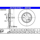 24.0122-0142.1 Bremsscheibe 24.0122-0142.1 Bremsscheibe