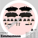 Zimmermann | Bremsbelagsatz, Scheibenbremse | 29190.195.2