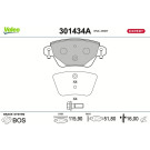 Valeo | Bremsbelagsatz, Scheibenbremse | 301434A
