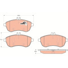 GDB1736 Bremsbelagsatz, Scheibenbremse COTEC GDB1736 Bremsbelagsatz, Scheibenbremse COTEC