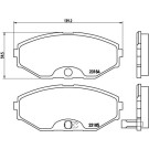 Brembo | Bremsbelagsatz, Scheibenbremse | P 56 045
