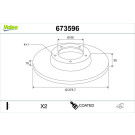 Valeo | Bremsscheibe | 673596