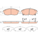 GDB3609 Bremsbelagsatz, Scheibenbremse GDB3609 Bremsbelagsatz, Scheibenbremse