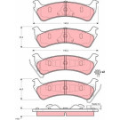 GDB4041 Bremsbelagsatz, Scheibenbremse GDB4041 Bremsbelagsatz, Scheibenbremse
