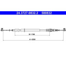 24.3727-0832.2 Seilzug, Feststellbremse 24.3727-0832.2 Seilzug, Feststellbremse
