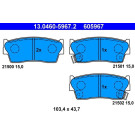13.0460-5967.2 Bremsbelagsatz, Scheibenbremse