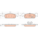 GDB2018 Bremsbelagsatz, Scheibenbremse COTEC
