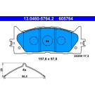13.0460-5764.2 Bremsbelagsatz, Scheibenbremse