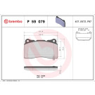 Brembo | Bremsbelagsatz, Scheibenbremse | P 59 079