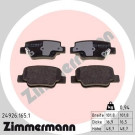 Zimmermann | Bremsbelagsatz, Scheibenbremse | 24926.165.1