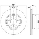 Hella Pagid | Bremsscheibe | 8DD 355 128-431 Hella Pagid | Bremsscheibe | 8DD 355 128-431