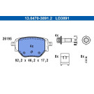 Bremsbelagsatz, Scheibenbremse ATE Ceramic 13.0470-3891.2 Bremsbelagsatz, Scheibenbremse ATE Ceramic 13.0470-3891.2