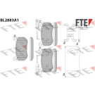 FTE | Bremsbelagsatz, Scheibenbremse | 9011123